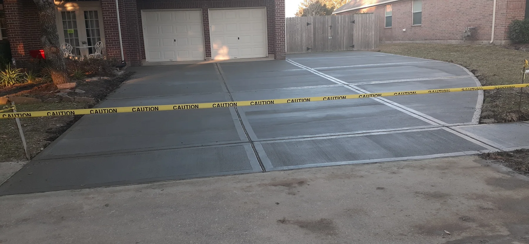 Residential driveway replacement by United Concrete