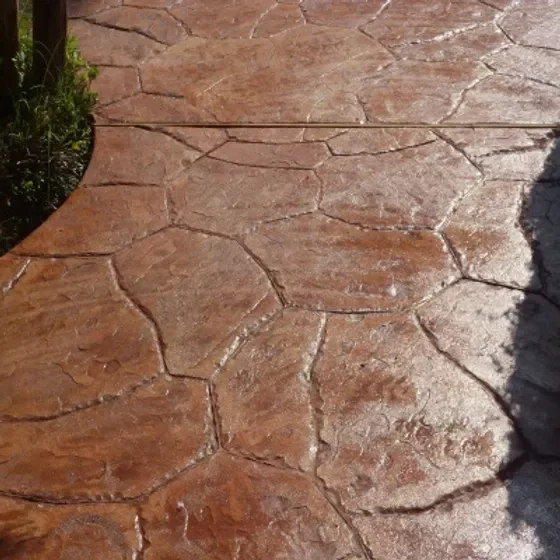 Decorative stamped concrete texture from the United Concrete portfolio
